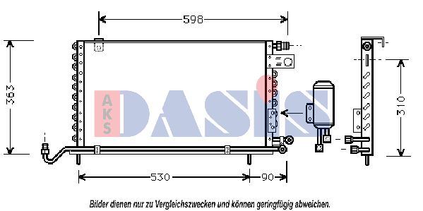 AKS DASIS Lauhdutin, ilmastointilaite 042030N